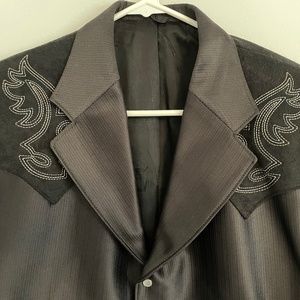 Vintage black western jacket, size 38